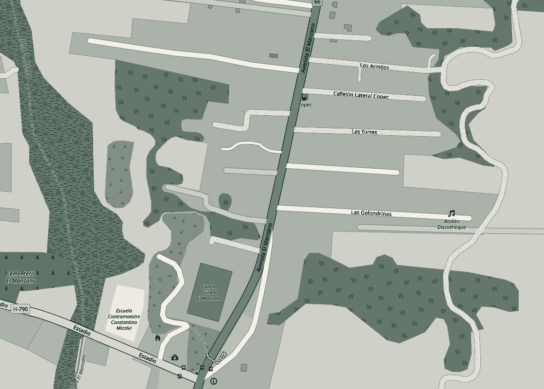 Mapa: Ruta 66 km 62, El Manzano